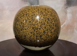 DutZ Collection bolvaas goudtopaas met bubbles